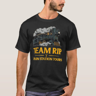 Team-Rip Train Station Tours Yellowstone T-Shirt C