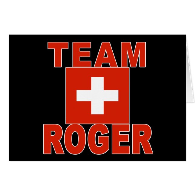 Team Roger mit Schweizer Flagge (Vorderseite (Horizontal))