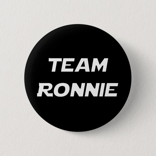 Team Ronnie Button (Vorderseite)