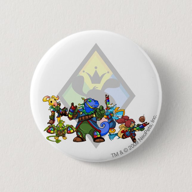 Team Roo Insel-Gruppe Button (Vorderseite)