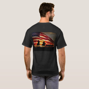 Team Roping mit amerikanischem Cowboy-Roping T-Shirt