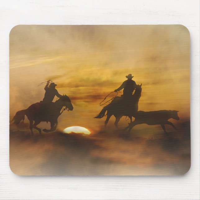 Team Roping Mouse Pad Mousepad (Vorne)