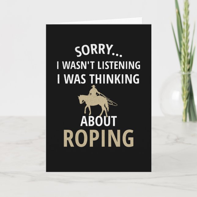 Team Roping | Rodeo Roper Roping Calf Roper Karte (Vorderseite)
