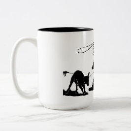 Team Roping-Tasse Zweifarbige Tasse
