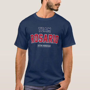 Team Rosario Geschenk Stolz Familienname Nachname T-Shirt