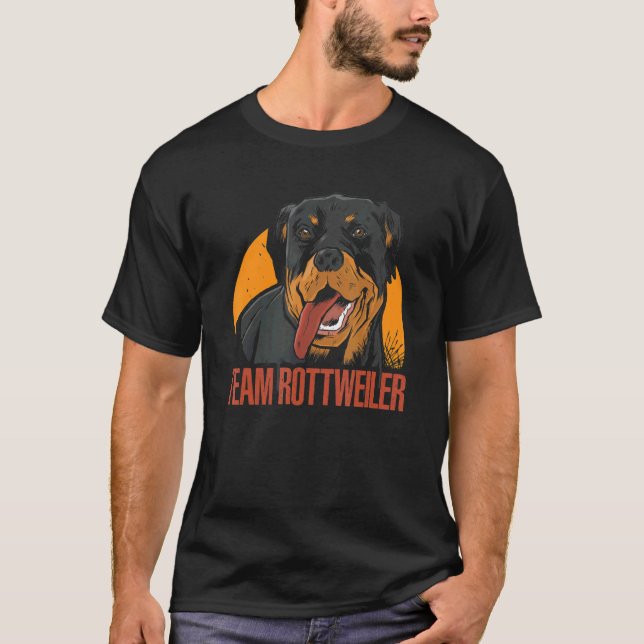 Team Rottweiler  Dog Owner  Rottie   T-Shirt (Vorderseite)