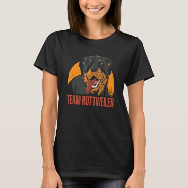 Team Rottweiler  Dog Owner  Rottie   T-Shirt (Vorderseite)