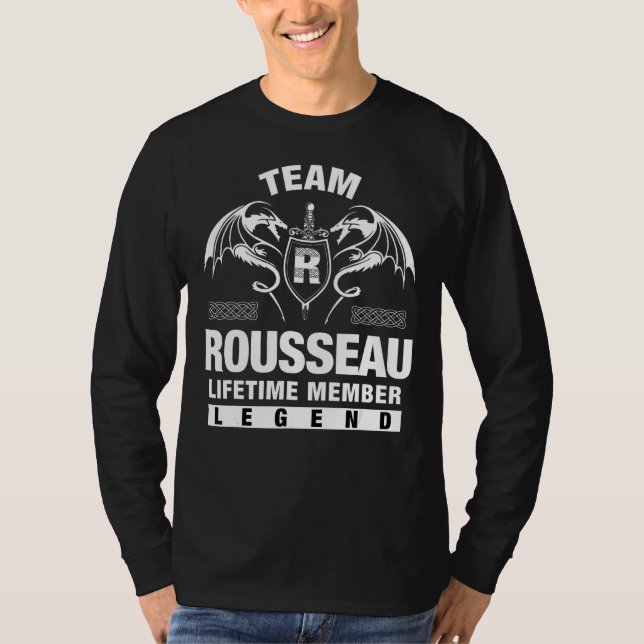 Team Rousseau Lifetime Mitglied T-Shirt (Vorderseite)
