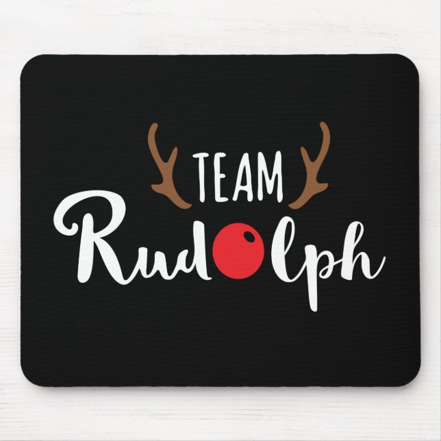 Team Rudolph Christmas Motif Mousepad (Vorne)