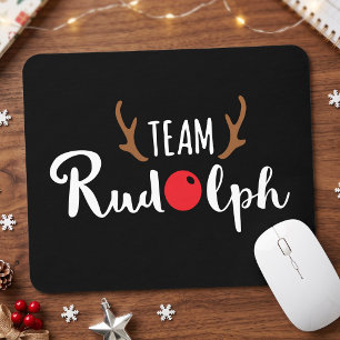 Team Rudolph Christmas Motif Mousepad