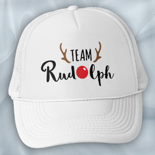 Team Rudolph - Logo des Weihnachtsmanns Truckerkappe