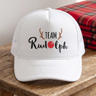 Team Rudolph - Logo des Weihnachtsmanns Truckerkappe