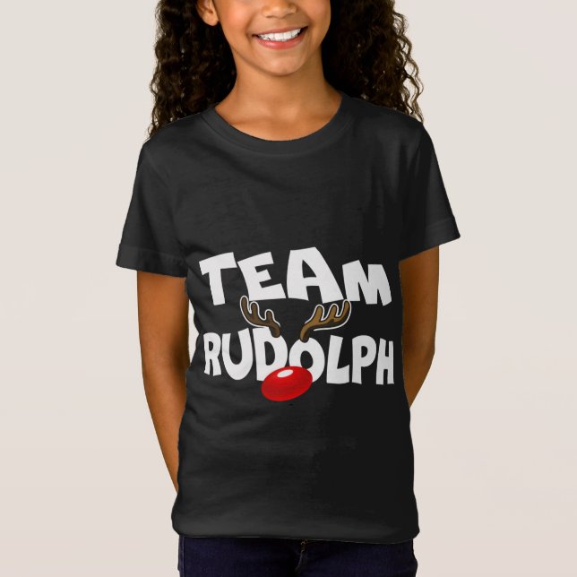 Team Rudolph Niedlich Weihnachtsmann Hirsch Lover  T-Shirt (Vorderseite)