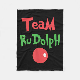 Team Rudolph - Rudolph das rotnasige Rentier Fleecedecke
