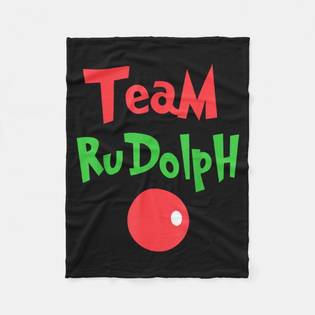 Team Rudolph - Rudolph The Red Nose Reindeer  Fleecedecke (Vorderseite)