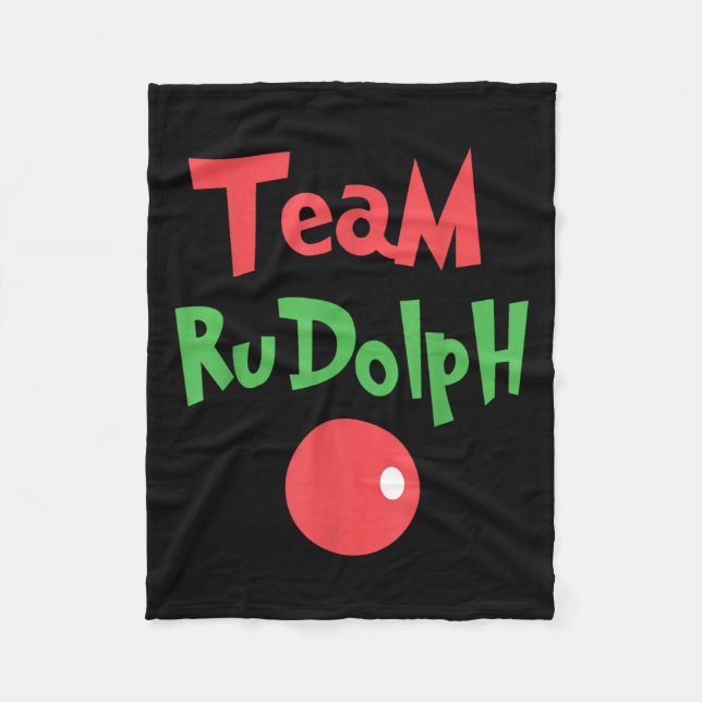 Team Rudolph - Rudolph The Red Nose Reindeer  Fleecedecke (Vorderseite)