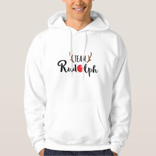 Team Rudolph Weihnachtsmotiv Hoodie