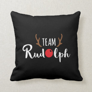 Team Rudolph Weihnachtsmotiv Kissen