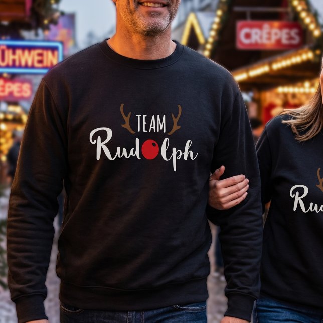Team Rudolph Weihnachtsmotiv Sweatshirt (Von Creator hochgeladen)
