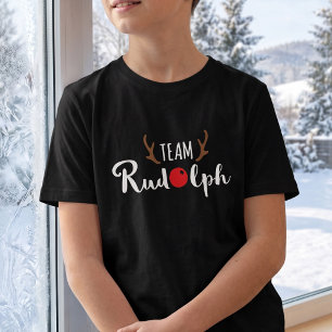 Team Rudolph - Winter Gruppenfoto - Dunkel T-Shirt