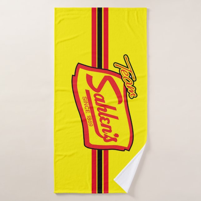 Team Sahlen Stripes Beach Handtuch Badehandtuch (Badehandtuch)