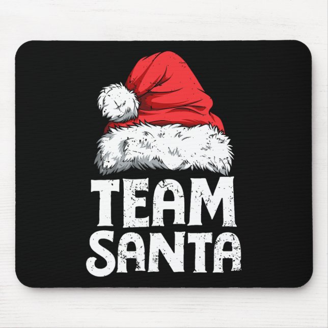 Team Santa Christmas Squad Familie Matching Pajama Mousepad (Vorne)