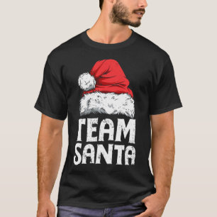 Team Santa Christmas Squad Familie Matching Pajama T-Shirt