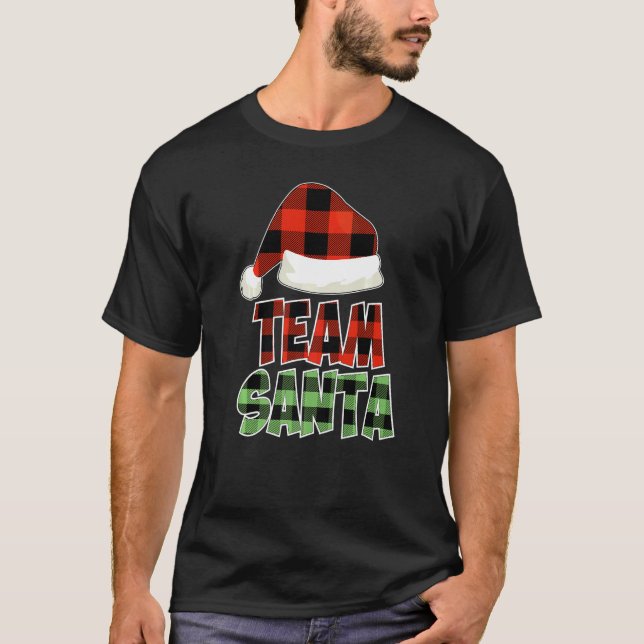 Team Santa Christmas Squad Family Pajamas Christma T-Shirt (Vorderseite)