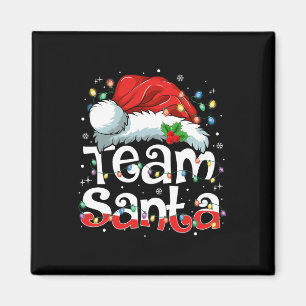 Team Santa Claus Weihnachten Familie Matching Paja Magnet