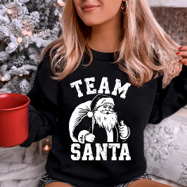 "Team Santa" Daumen hoch Urlaub Sweatshirt