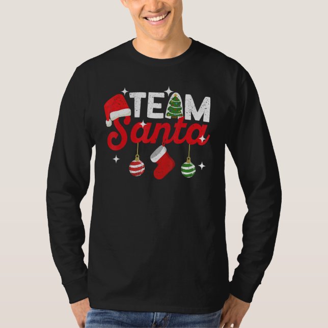 Team Santa Family Tradition Christmas Squad Matchi T-Shirt (Vorderseite)