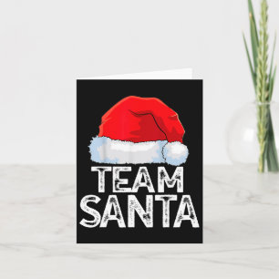 Team Santa Family Tradition Weihnachts Squad Match Karte