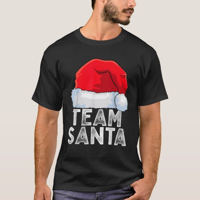 Team Santa Family Tradition Weihnachts Squad Match T-Shirt (Vorderseite)