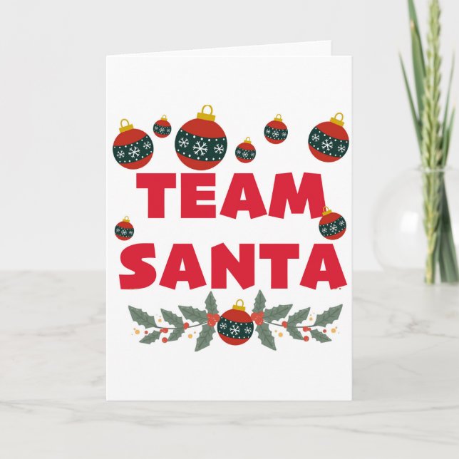 Team Santa Feiertagskarte (Vorderseite)
