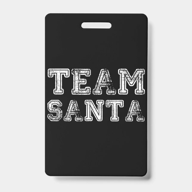 Team Santa Funny Weihnachten Ausweis (Vorderseite)