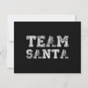 Team Santa Funny Weihnachten RSVP Karte
