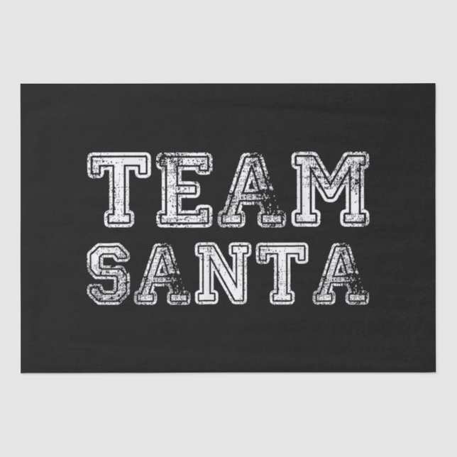 Team Santa Funny Weihnachten Seidenpapier (Vorderseite)