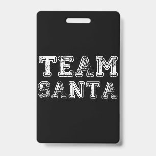 Team Santa Lustiges Weihnachten Ausweis