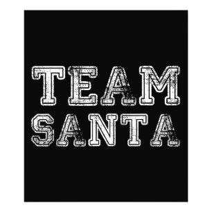 Team Santa Lustiges Weihnachten Fotodruck