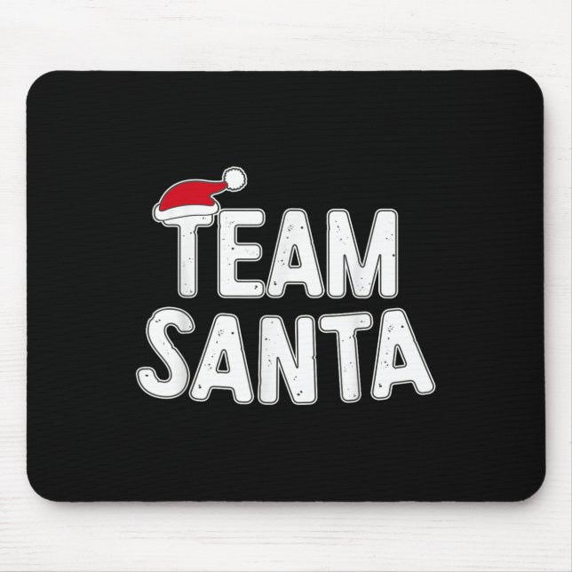 Team Santa Shirt Adult Kids Christmas Santa Squad  Mousepad (Vorne)
