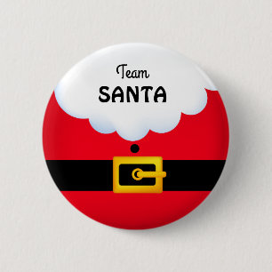 Team Santa Standard, 2¼ Zoll Round Button