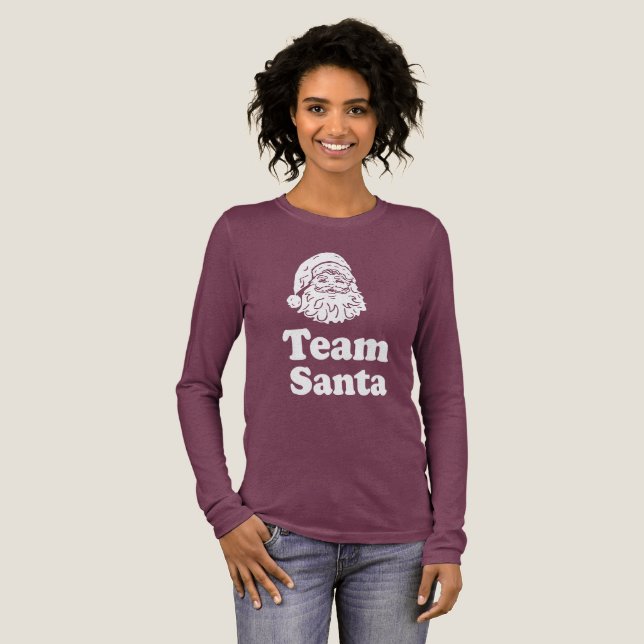 Team Santa Tri-Blend Shirt (Volle Vorderseite)