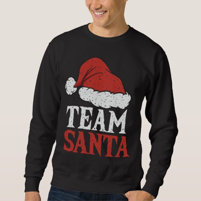 Team Santa/Weihnachten Sweatshirt (Vorderseite)