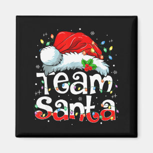 Team Santa Weihnachts-Squad Familien-Pyjamas Magnet