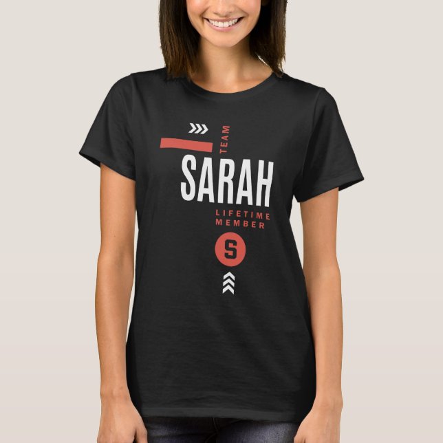 Team Sarah Lifetime T-Shirt (Vorderseite)
