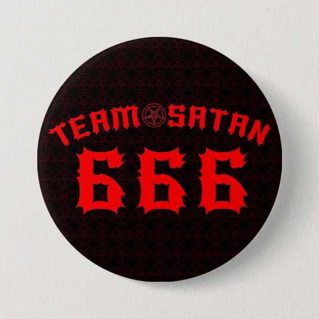 Team Satan 666 Button (Vorderseite)