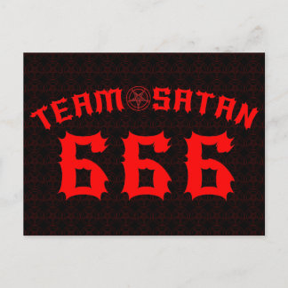 Team Satan 666 Postkarte