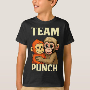 Team Schlag Baby Affe und Plüschspielzeug Meme T-Shirt