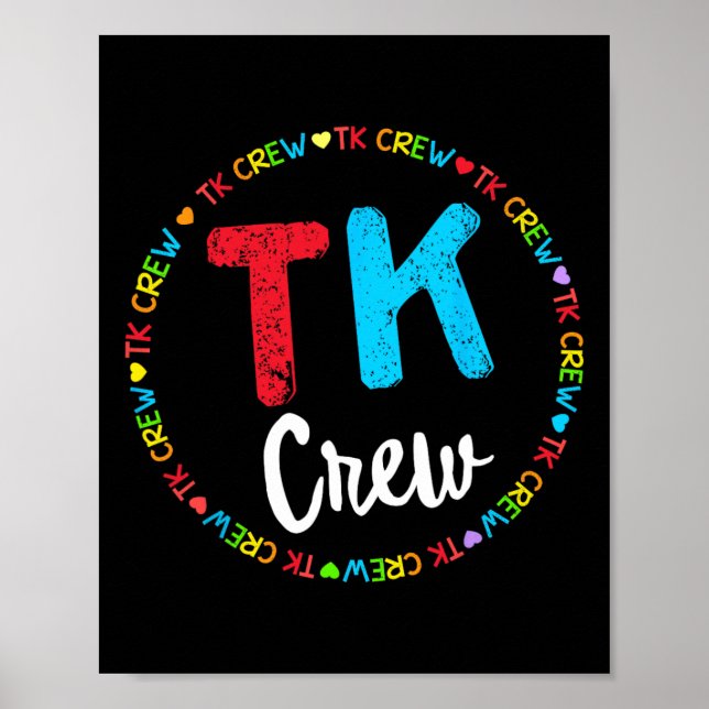 Team-Schul-Übergangskindergarten-Team Tk-Crew Poster (Vorne)