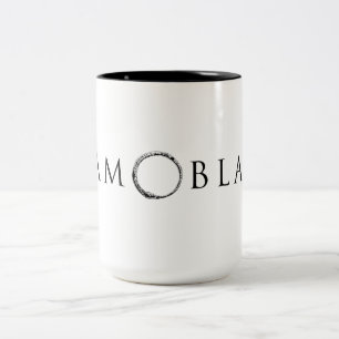 Team-Schwarzes - zwei Ton-weißer Kaffee-Tasse Zweifarbige Tasse